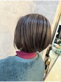 マッシュショート&ぼかしハイライト