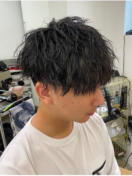 メゾンフォーメン 心斎橋店(Maison for men) 王道刈り上げ 無造作ソフトツイストスパイラルパーマ