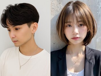 レクラ 渋谷(Leclat)の写真/23時まで営業◎カット最終22時、カラーカット最終21時まで！お仕事帰りにも通えるサロン☆
