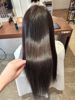 エイクス ヘア デザイン×美髪クリニック 千葉(AQs hair design)&nbsp;くびれヘア/アプリコットオレンジ/夏/髪質改善[千葉駅]