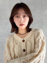 ガーデンヨコハマ(GARDEN YOKOHAMA)&nbsp;くびれボブ　レイヤー　小顔　ココアベージュ　チャコールグレー