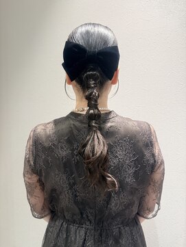 ティエナビューティー(TIENA BEAUTY) 結婚式お呼ばれヘア 編みおろし