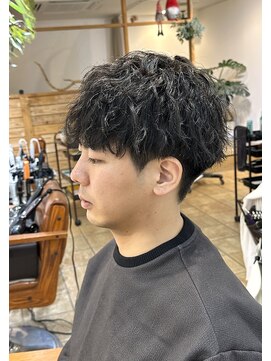 ミモザワークス(Mimosa Works) 社会人に人気のグランジパーマ