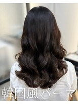 アミー 池袋(Ammy) コテ巻き風パーマ /韓国風パーマ/暗髪カラー/レイヤーカット
