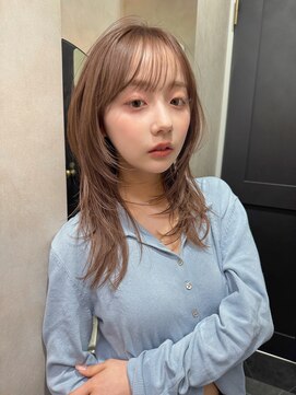 ガーデン 渋谷(GARDEN) ミディアムレイヤー　ブリーチなしカラー　ベージュカラー