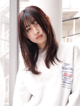 エムスラッシュ たまプラーザ(M.SLASH) 顔回り/レイヤーカット/姫カットレイヤー/透け感/たまプラーザ