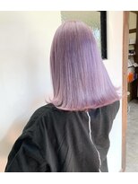 ガルボ ヘアー(garbo hair)&nbsp;グレーに落ちる大人かわいいラベンダーピンク