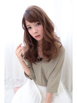 ヘアデザイン ラポール 茨木店(hair design Rapport)&nbsp;うぶバングで大人かわいいフェアリーカールなフェミニンロング