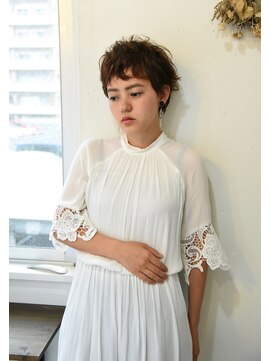 ユノ(juno) 【juno】外国人風ニュアンスパーマ★おしゃれベリーショート