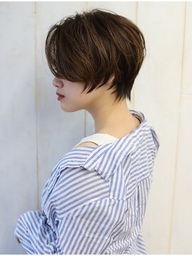 サンド 銀座(sand) 似合わせカットアシメブルージュヴェールウェーブショート