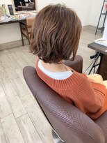 ヘアー アトリエ アンジー(Hair Atelier Angee)&nbsp;ショートボブの簡単オイルスタイリングパーマ