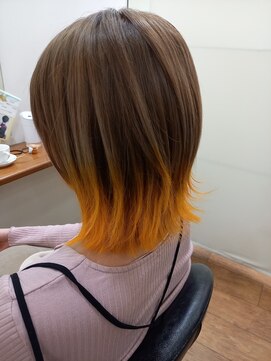 美容室アミューア 裾カラー★