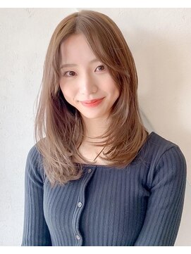オーブ ヘアー シャノン 都城店(AUBE HAIR shanon) 20代・30代_小顔レイヤーストレート