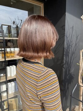 スーリール 南大分店(Sourire) 【sourire南大分店】ぷつっとボブ×ナチュラルブラウン