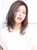 大人可愛い小顔美髪ツヤ髪外国人風カラーくすみブラウンA10
