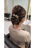 結婚式お呼ばれヘアセット
