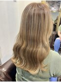 ハイライトカラー ベージュ stylist/miaki