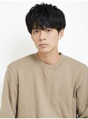 黒髪/グレーベージュ/レイヤーロング/前髪パーマ[新宿駅]