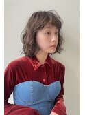 切りっぱなしボブ×ニュアンスパーマ