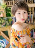 暗髪オン眉韓国風ナチュラルマッシュウルフh3志木20代30代40代