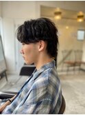 MEN'SHAIRアッシュブラックベリーショートダークアッシュ
