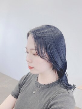 クローズ(cross-z) ネイビーグレー ダークグレージュ 暗めカラー ブルーアッシュ