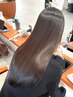 軽い癖をとり広がりを抑え艶々になりたい方　髪の骨格改善