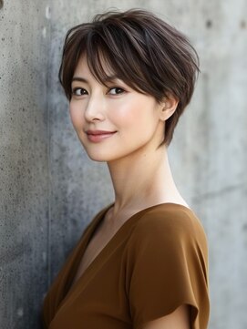 アルトリスト(Altruist Aging×HAIR&SPA) ☆イメチェンピンクベージュアンブレラカラー前髪クールショート