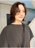 大平/切りっぱなしボブニュアンスパーマ地毛風カラー吉祥寺20代