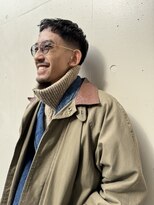 メリケンバーバーショップ フクオカ(MERICAN BARBERSHOP FUK)&nbsp;かきあげナチュラルフェードビジネス