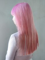ピンクヘアーピンクグレープフルーツ小顔透明感カラー_ba494561