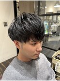 マッシュショート/ツーブロック/束感マッシュ/メンズショート