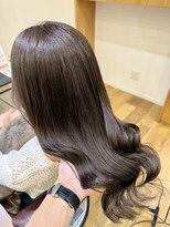 テラスヘア 三条(TERRACEhair) 縮毛矯正をされていても透明感カラーは叶います◎