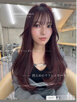 サイン 渋谷(SIGN) 韓国ヘアーハッシュカットレイヤーカットグレージュブリーチ無し