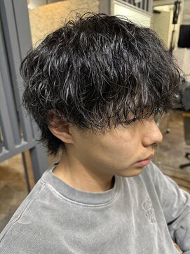 ハルクファースト 札幌(HRK 1st.) 札幌大通メンズショートカットシャドウツイストスパイラルパーマ