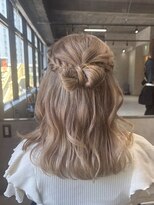 ネアー 新潟(NEER)&nbsp;アプリコットオレンジ/くびれヘア/ウェーブショート［新潟］