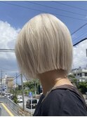 美髪ホワイトブロンドホワイトグレージュラベンダーミルクティー