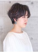 マッシュショート・ニュアンスパーマ・ショートヘア・銀座