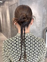 ピークアブー 原宿ハラカド(PEEK-A-BOO)&nbsp;ヘアセット 結婚式ヘア お呼ばれヘア タイトヘア カチモリ 原宿