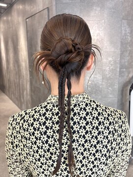 ピークアブー 原宿ハラカド(PEEK-A-BOO) ヘアセット 結婚式ヘア お呼ばれヘア タイトヘア カチモリ 原宿