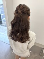 ウブ(ubu)&nbsp;カチモリハーフアップ♪お呼ばれヘア/ イベント/ ブライダル