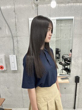 カミュー 高岳(CAMUE) 黒髪ロング×縮毛矯正