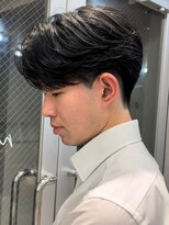 ニコ トウキョウ ロジック(nico TOKYO Logic)&nbsp;センターパートニュアンスパーマ曲がる縮毛矯正