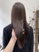 esu西梅田/髪質改善/韓国/ダブルカラー/イルミナカラー/顔周りカット【エス】&nbsp;チャコールグレージュ