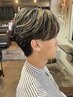 【メンズ】カット+パーマ+ハイライト￥18000(鹿児島/メンズパーマ/ウルフ)