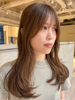 マッシュ チャヤマチ(MASHU chayamachi) 柔らか透明感/ブリーチなし/オリーブブラウン/大阪梅田