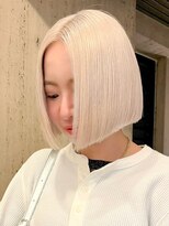 プネル 渋谷(PUNEL)&nbsp;渋谷/ホワイトブロンド /切りっぱなしショート 外国人風