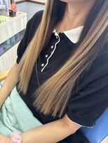 美容室 ダン エクセルシア(Dan)&nbsp;★髪を染めて明るい人毛プレミア編込エクステで可愛く大変身♪