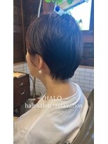 ハロ(HALO)&nbsp;秋色ブラウンの丸みマッシュショート