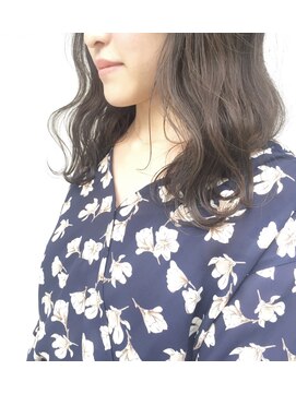 オルセン(OLSEN) ネイビーグレー×ニュアンスパーマ